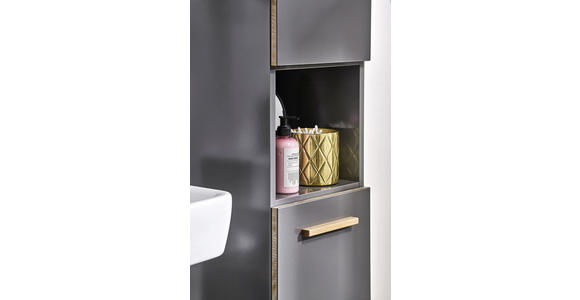 MIDISCHRANK 30/123,2/33 cm - Eichefarben/Grau, KONVENTIONELL, Holzwerkstoff (30/123,2/33cm) - Xora