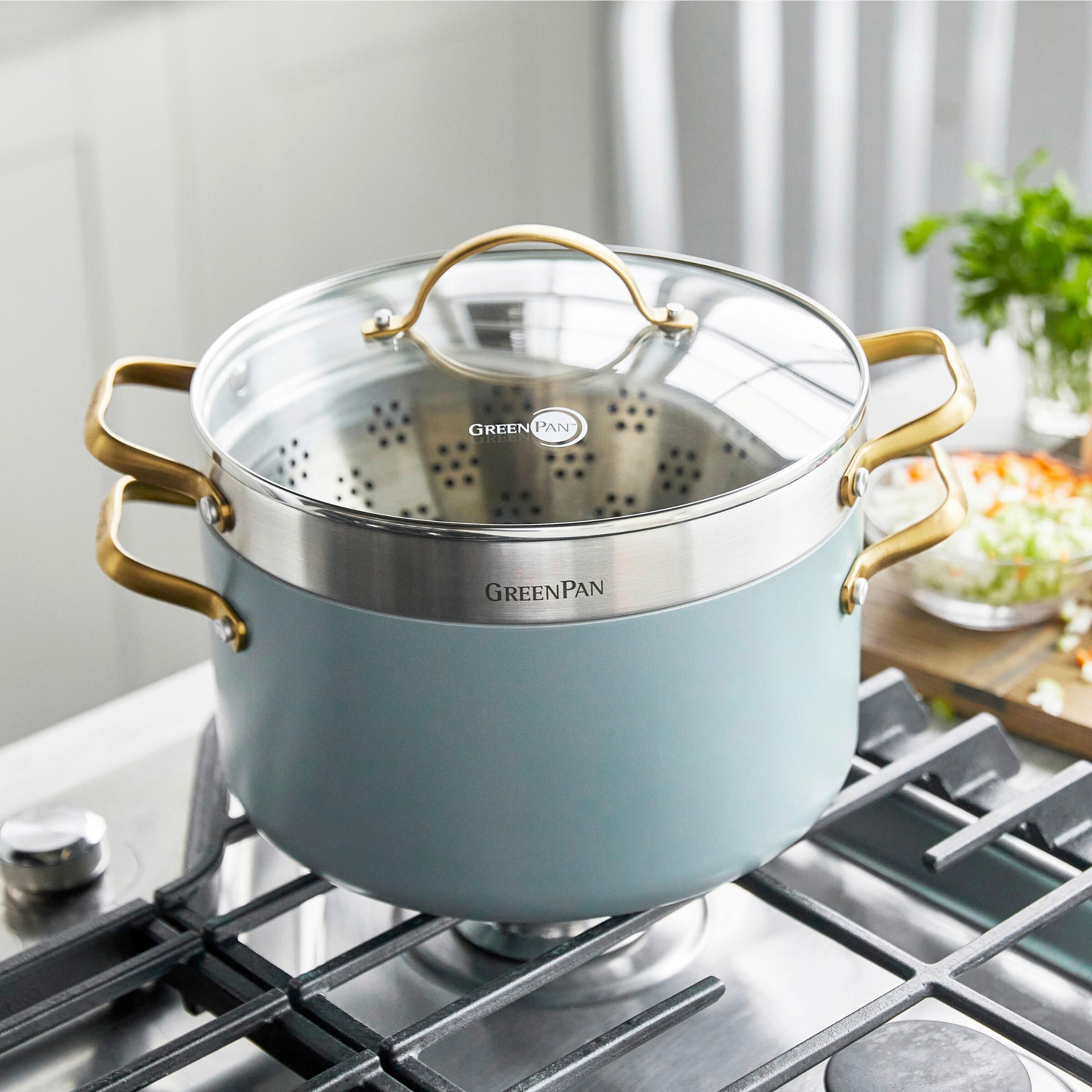 DAMPFENTSAFTER Padova Reserve  - Goldfarben/Alufarben, Basics, Metall (24cm)