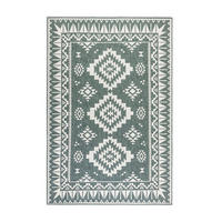 OUTDOORTEPPICH 120/170 cm Gemini Grün, Weiß  - Weiß/Grün, Design, Kunststoff/Textil (120/170cm) - Elle Decoration