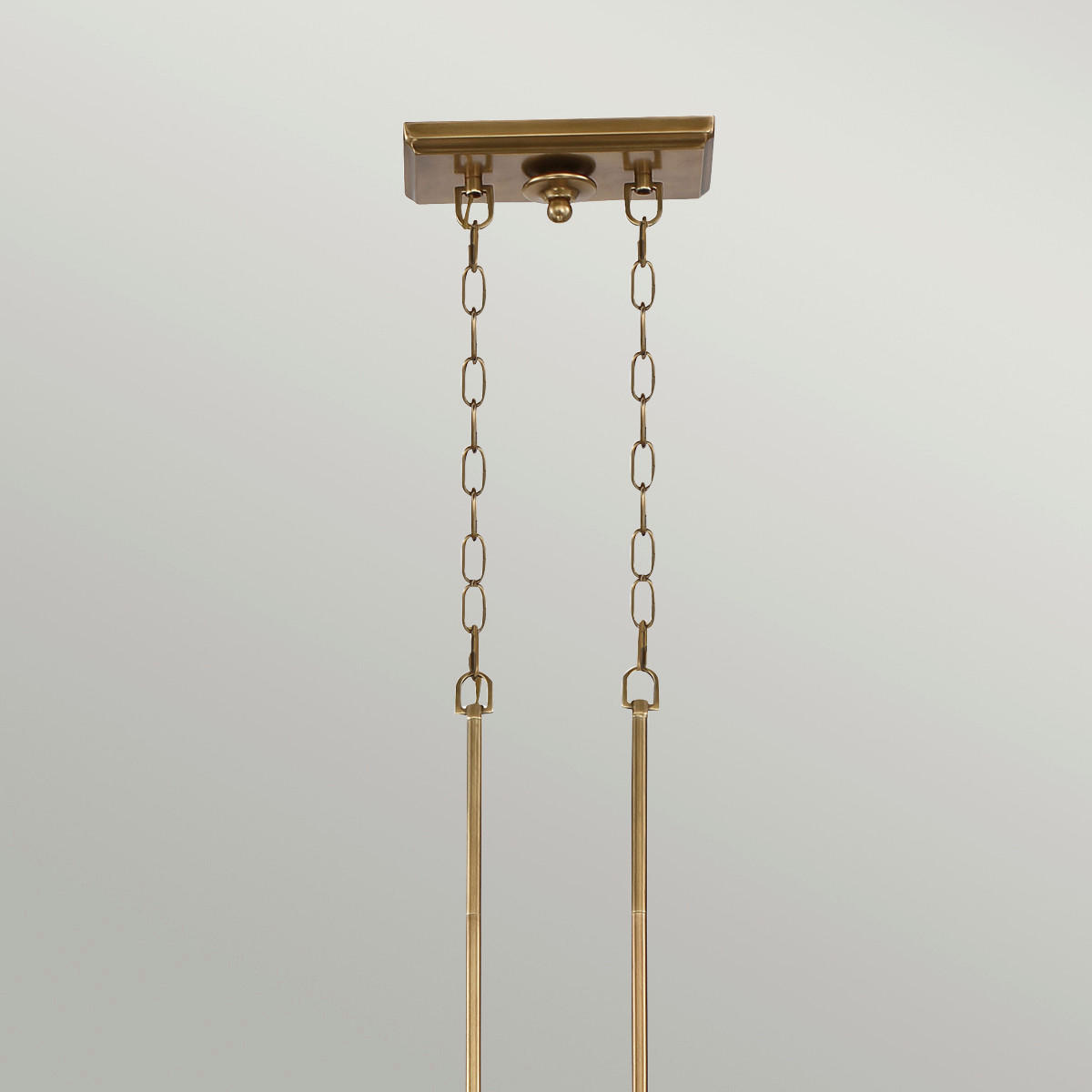 HÄNGELEUCHTE Elstead Emery 133.3/73/34.3 cm   - Messingfarben, Design, Glas/Metall (133.3/73/34.3cm) - Elstead Lighting