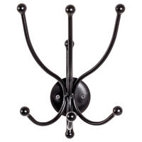 WANDGARDEROBE 19/29/14 cm  - Schwarz, Design, Metall (19/29/14cm)