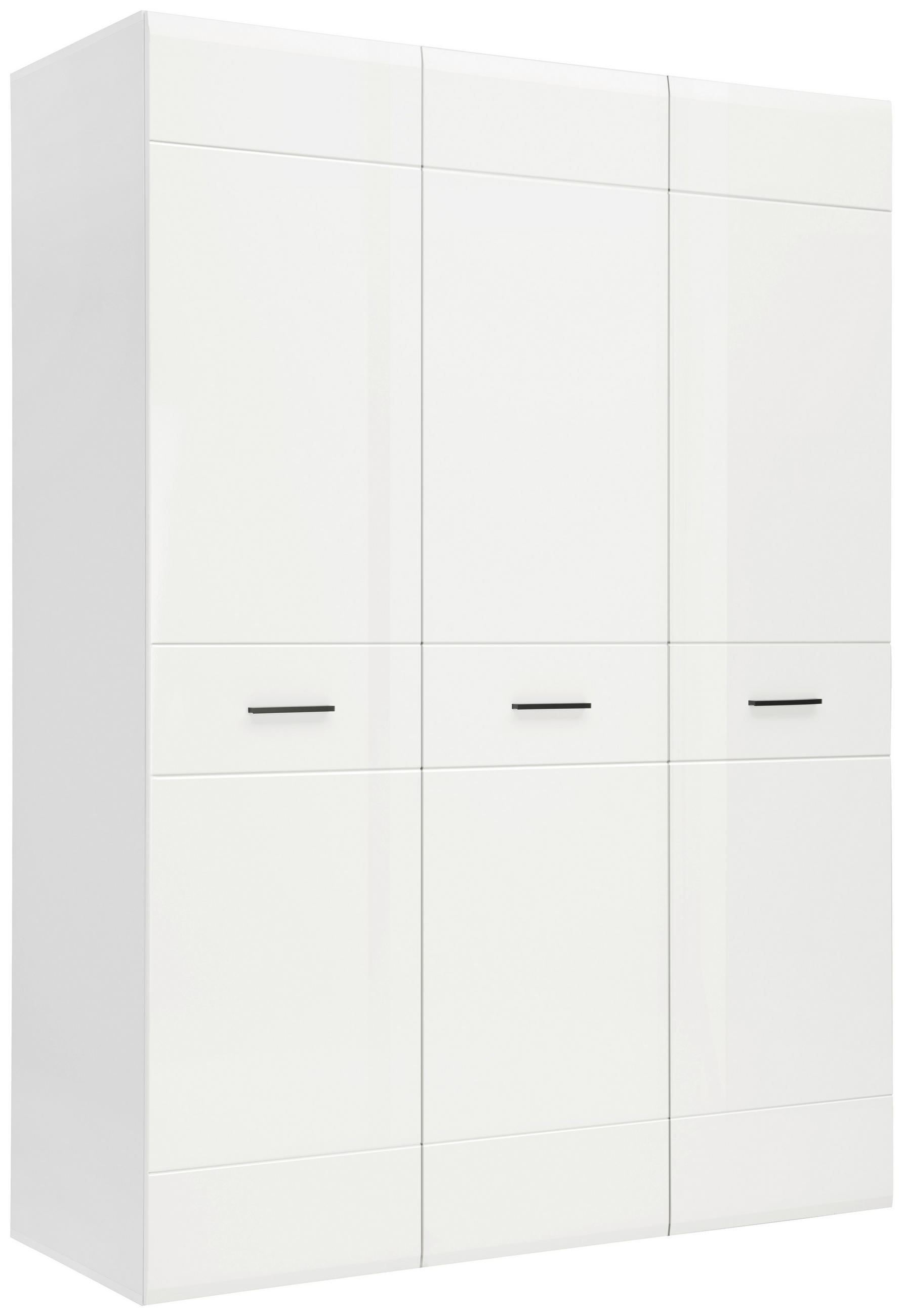 SKRIŇA S OTOČNÝMI DVERAMI, biela, 150/206,2/59,6 cm - biela, Basics, kompozitné drevo/plast (150/206,2/59,6cm) - Hom`in