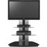 TV-RACK Glas, Metall Schwarz - Schwarz, Design, Glas/Metall (90/120/54.5cm)