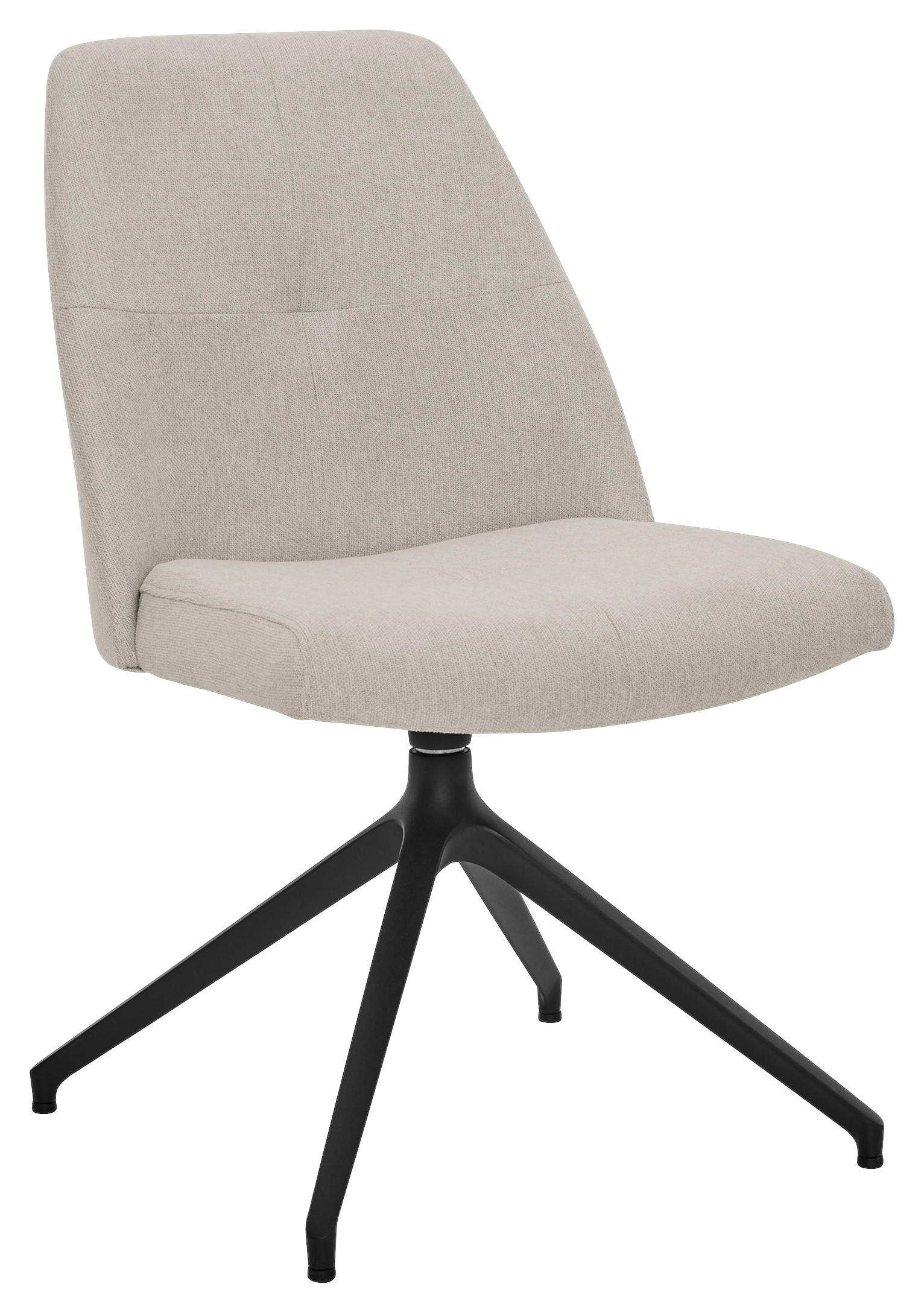 STUHL - Schwarz/Naturfarben, Design, Textil/Metall (53/90/64cm) - Musterring