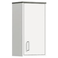 HÄNGESCHRANK 32/60/21 cm  - Silberfarben/Weiß, MODERN, Holzwerkstoff/Kunststoff (32/60/21cm) - Xora