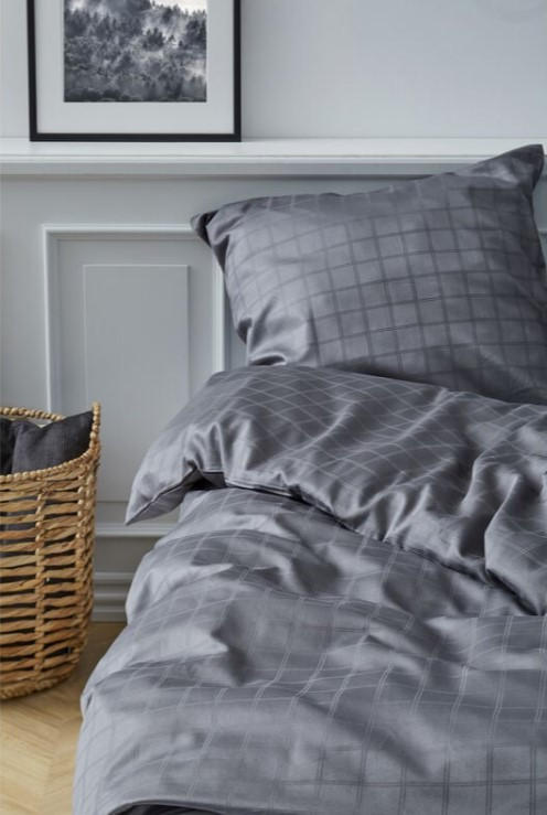 PÅSLAKANSET Södahl 150/210 cm  - grå, Basics, textil (150/210cm)