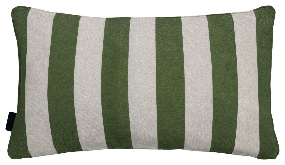 ZIERKISSEN  - Creme/Grün, Basics, Textil (50/30/10cm)