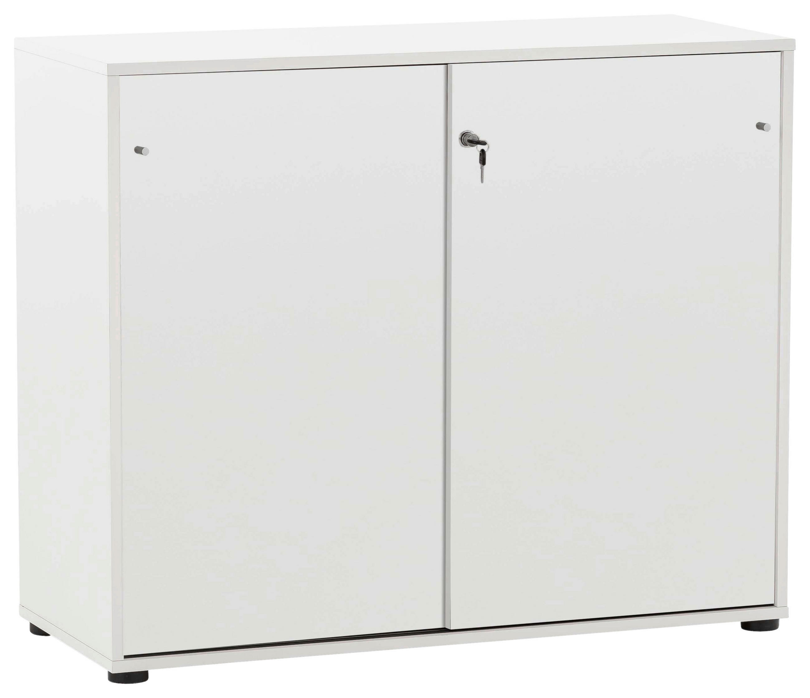 Aktenschrank Holzwerkstoff Weiß B: 100,1 Cm