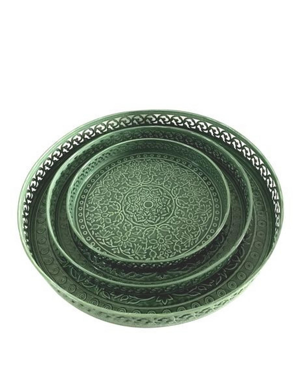DEKOTABLETT     - Grün, Lifestyle, Metall - Ambia Home