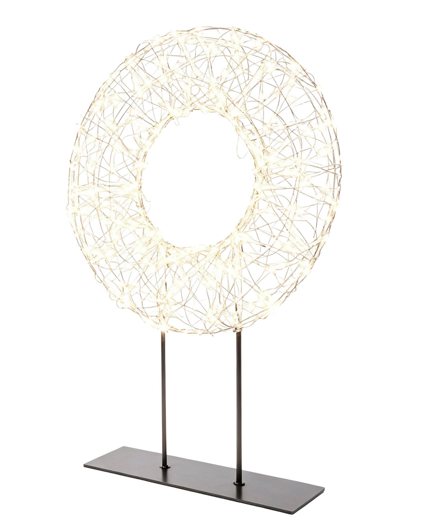 SKULPTUR  - silver/svart, Lifestyle, metall/plast (28/38/7cm) - X-Mas