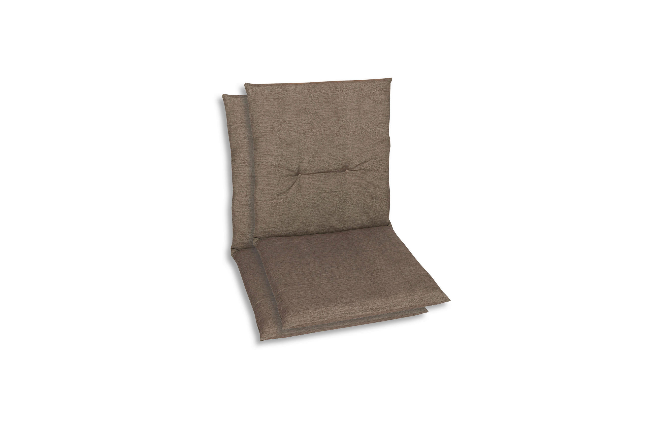 SESSELAUFLAGENSET Uni  - Braun, Basics, Textil (48/5/98cm)