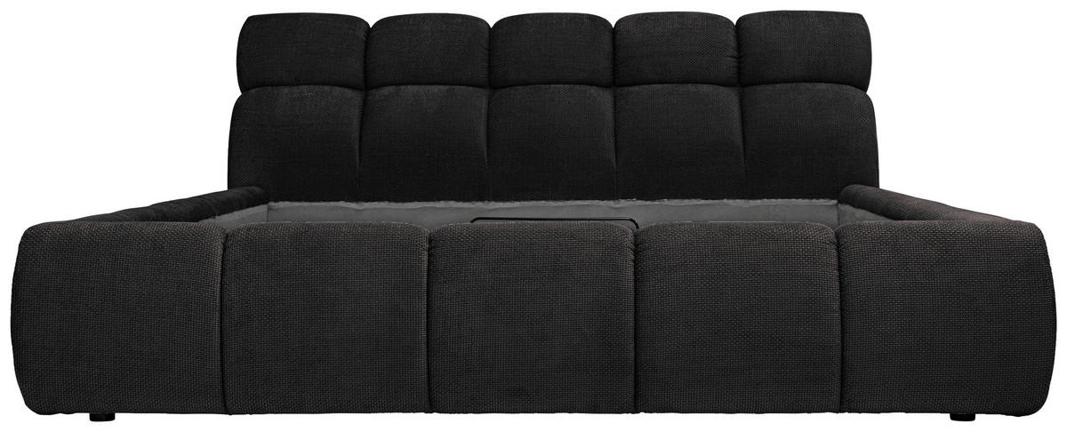 POLSTERBETT 140/200 cm  in Schwarz  - Schwarz, Design, Kunststoff/Textil (140/200cm) - Esposa