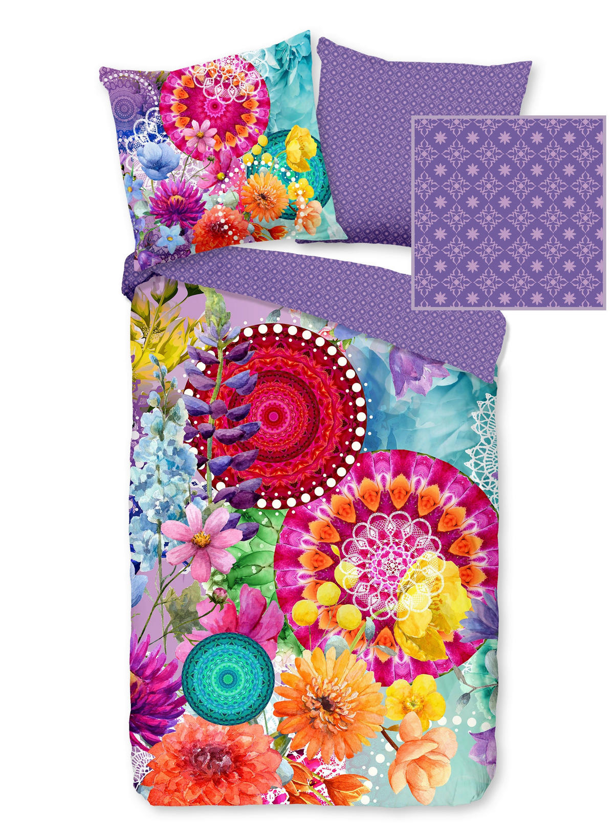 WENDEBETTWÄSCHE Vitori Satin 135/200 cm  - Multicolor, Design, Textil (135/200cm)