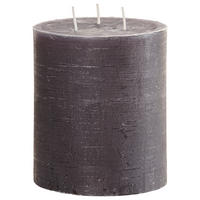 DREIDOCHTKERZE 12/14 cm  - Anthrazit, Basics (12/14cm) - Steinhart