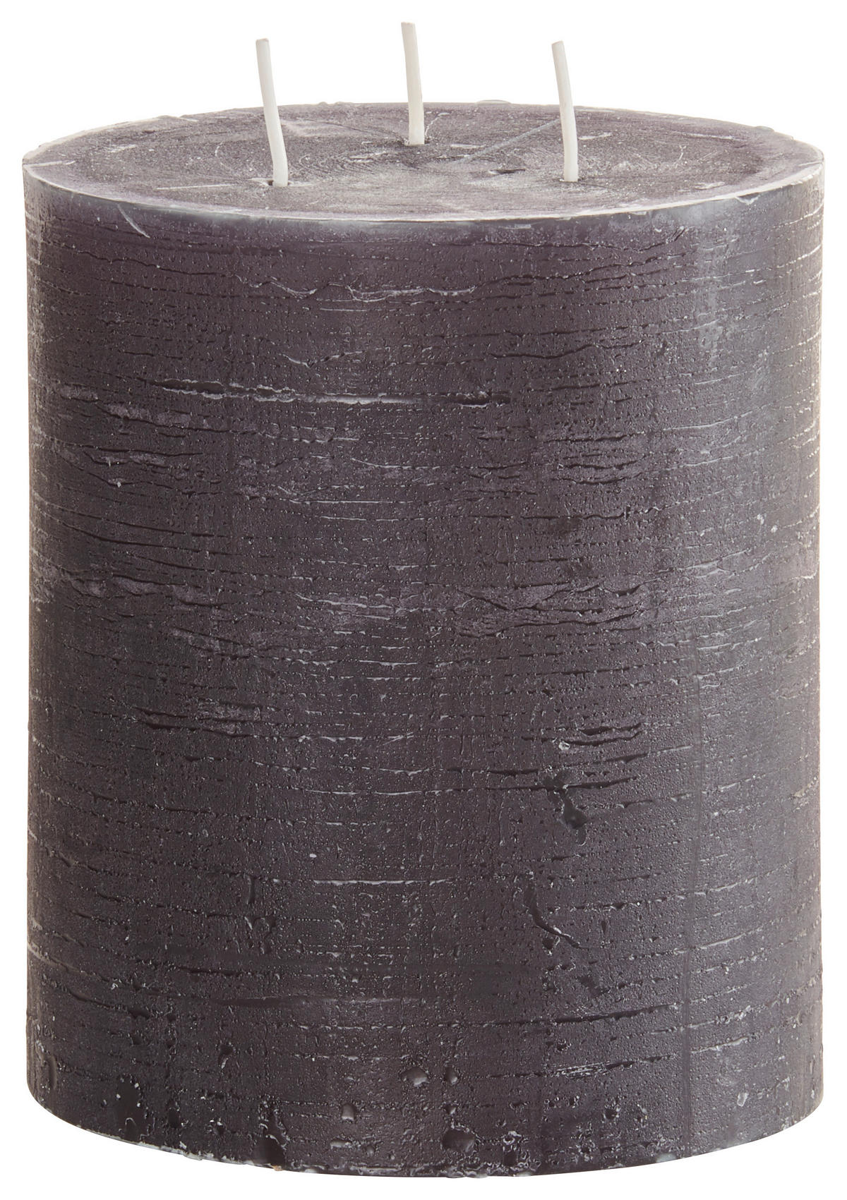 DREIDOCHTKERZE 12/14 cm  - Anthrazit, Basics (12/14cm) - Steinhart
