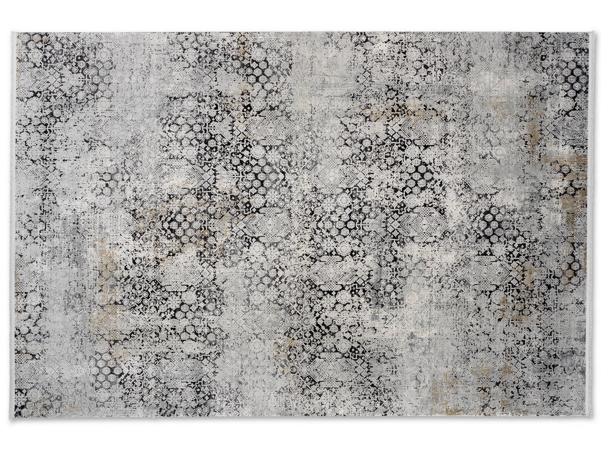 VINTAGE-TEPPICH 160/230 cm Gravina Anthrazit, Silberfarben  - Anthrazit/Silberfarben, Design, Textil (160/230cm) - Novel