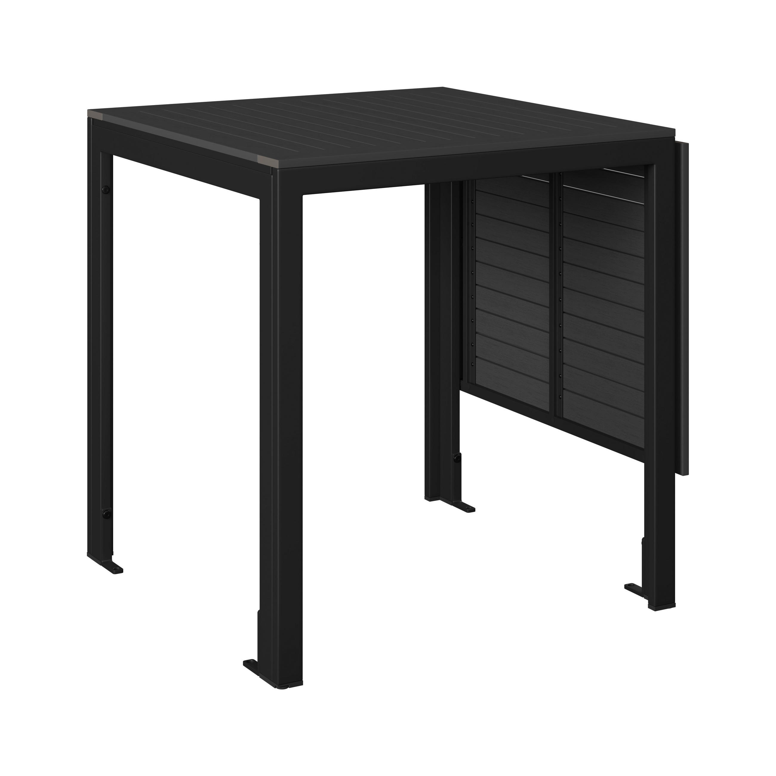 GARTENTISCH  - Dunkelgrau, MODERN, Kunststoff/Metall (123/70/75/70cm) - Ambia Garden