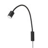 LED-WANDLEUCHTE Justi 6/52 cm   - Schwarz, KONVENTIONELL, Metall (6/52cm) - Fischer & Honsel