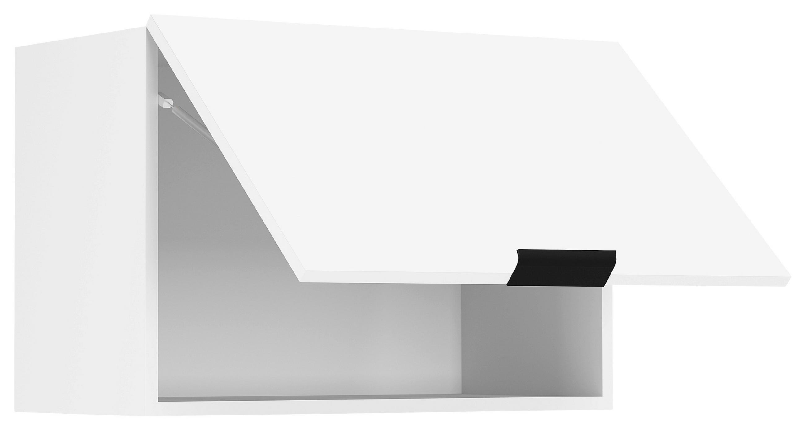 KÜCHENOBERSCHRANK 60/40/31 cm  in Weiss  - Weiss/Schwarz, Trend, Holzwerkstoff/Kunststoff (60/40/31cm) - MID.YOU