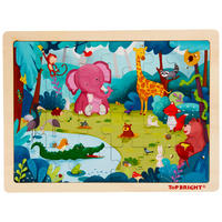 SESTAVLJANKA - modra/pink, Basics, les (30/22,5/0,8cm) - My Baby Lou
