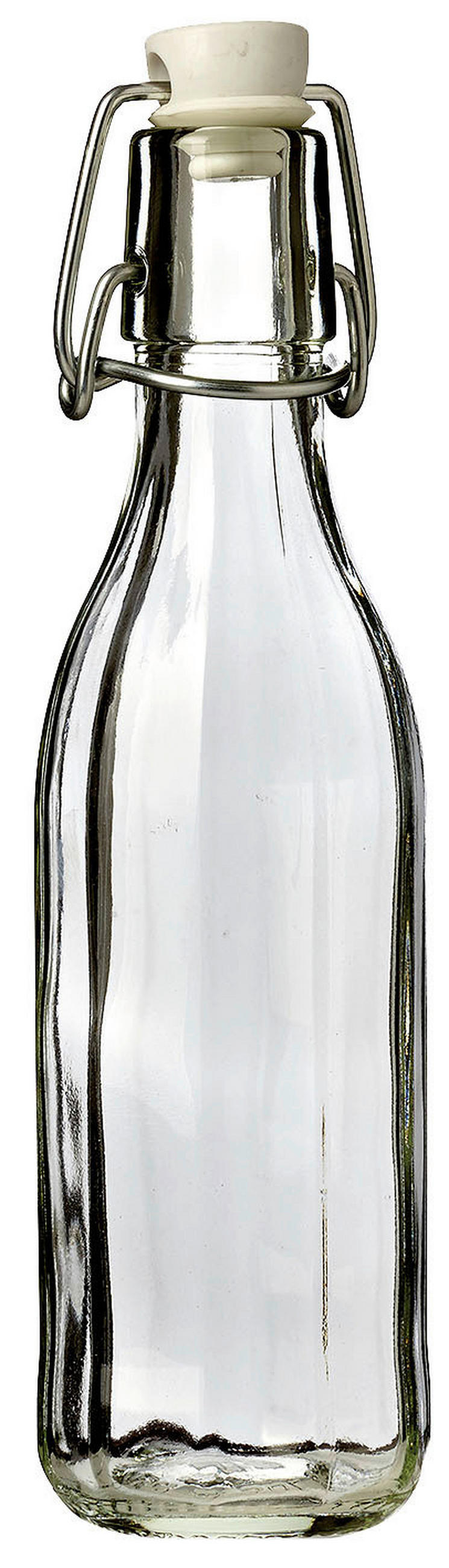 SAFTFLASCHE 0,25 l  - Transparent, Basics, Glas (17/12/21cm)