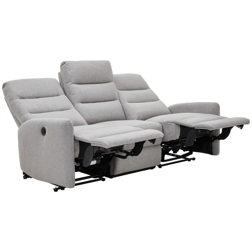 Thumbnail - Carryhome 3-Sitzer-Sofa, Hellgrau, Textil, 192x105x94 cm, Relaxfunktion, Liegefunktion, Typenauswahl, Wohnzimmer, Sofas ...