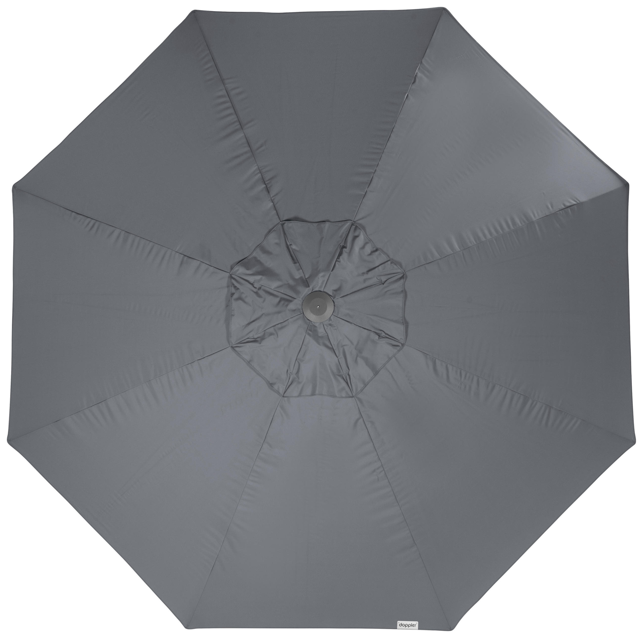 SONNENSCHIRM 400 cm Anthrazit  - Anthrazit/Silberfarben, Basics, Textil/Metall (400/400cm) - Doppler