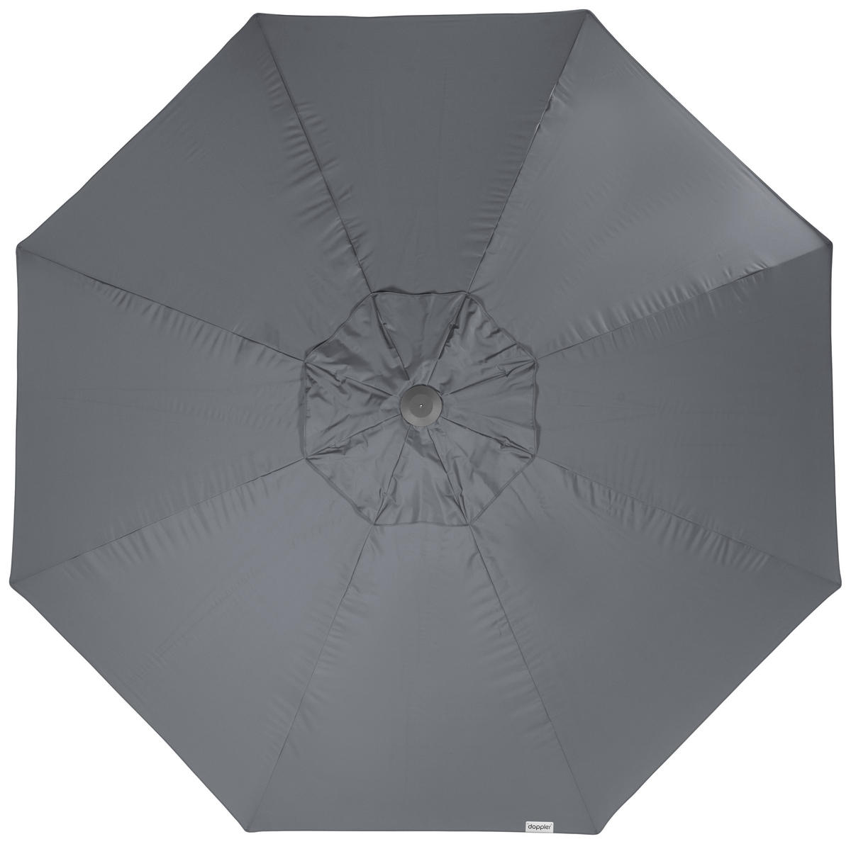 SONNENSCHIRM 400 cm Anthrazit  - Anthrazit/Silberfarben, Basics, Textil/Metall (400/400cm) - Doppler