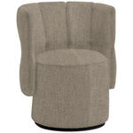 COCKTAILSESSEL - Greige/Schwarz, Design, Holz/Textil (73/82/62cm) - Emilio Belluti