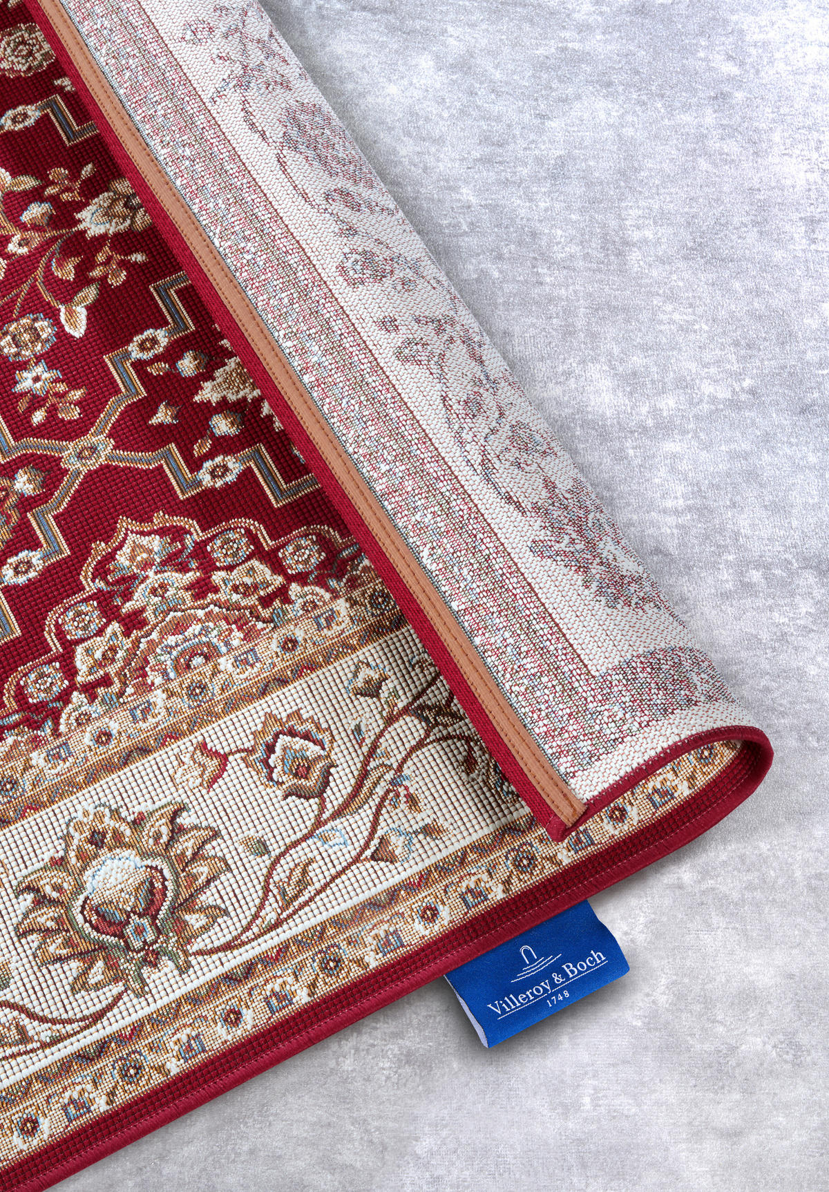 OUTDOORTEPPICH 120/180 cm Kollektion 1767 Creme, Rot  - Rot/Creme, Design, Kunststoff (120/180cm) - Villeroy & Boch