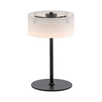 LED-TISCHLEUCHTE Marika 20/20/33 cm   - Schwarz, Design, Glas/Kunststoff (20/20/33cm) - Paul Neuhaus