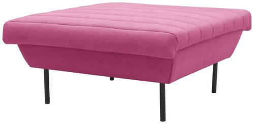 HOCKER Rosa  - Schwarz/Rosa, Design, Textil/Metall (90/45/105cm) - LOOKS by W.Joop