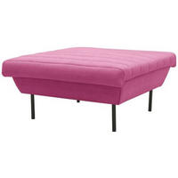 HOCKER Rosa  - Schwarz/Rosa, Design, Textil/Metall (90/45/105cm) - LOOKS by W.Joop
