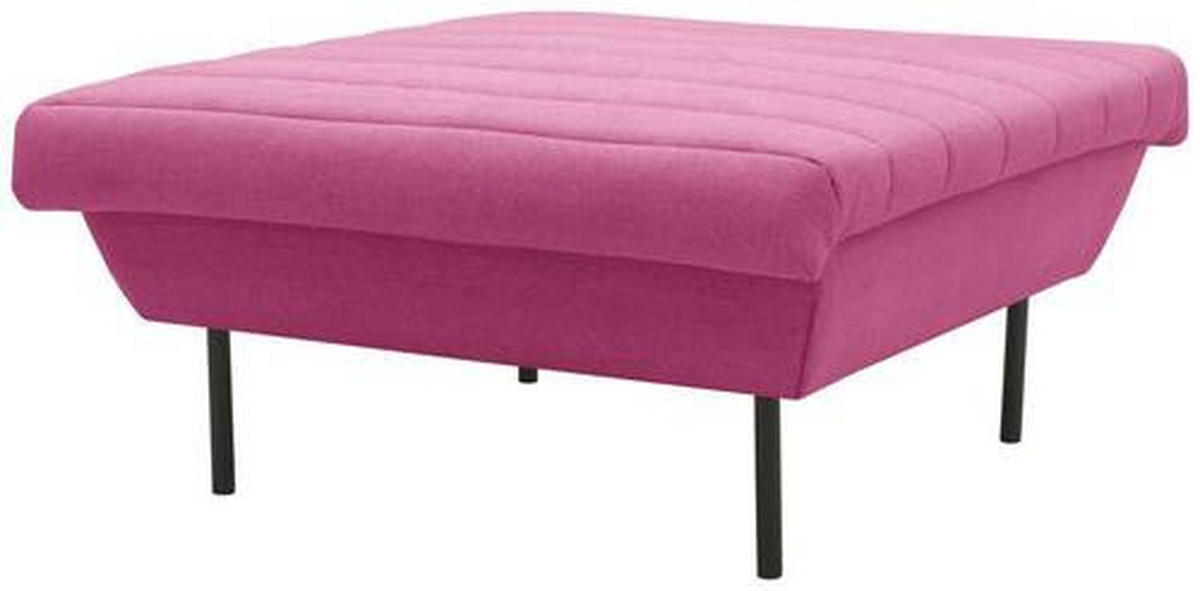 HOCKER Rosa  - Schwarz/Rosa, Design, Textil/Metall (90/45/105cm) - LOOKS by W.Joop