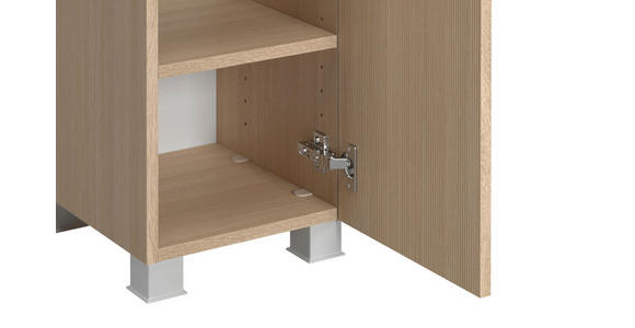 UNTERSCHRANK 30/80/35 cm   - Sandfarben/Eichefarben, KONVENTIONELL, Holzwerkstoff/Kunststoff (30/80/35cm) - Xora