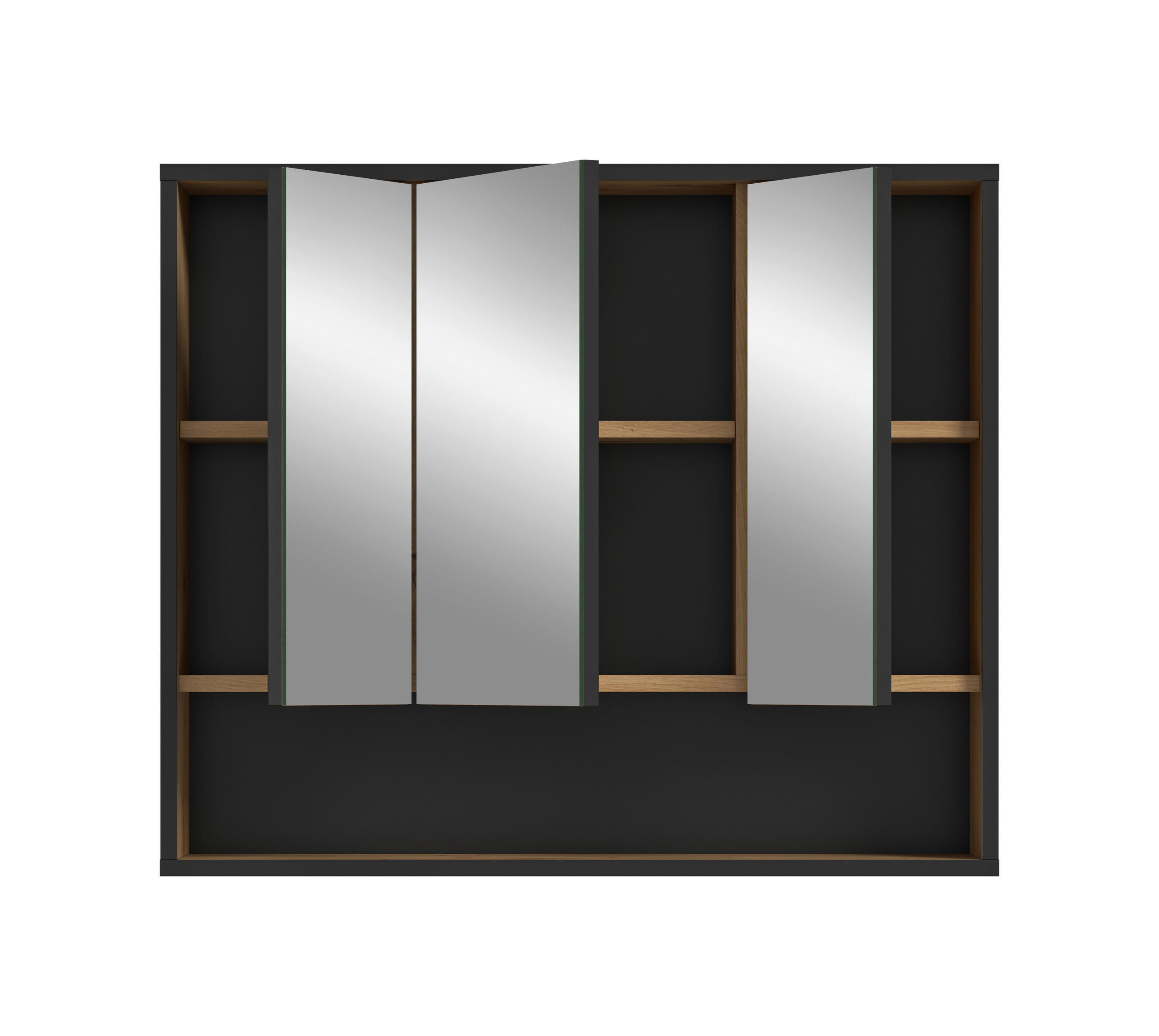 Mid.you Spiegelschrank Bagno Eiche Artisan 80x68x19 cm