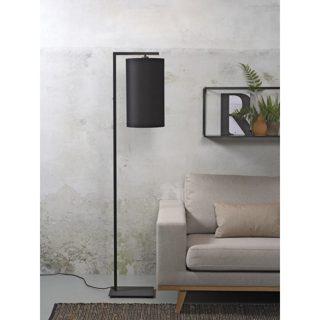 Thumbnail - It's about Romi Stehleuchte Boston, Schwarz, Textil, rund,rund, 160 cm, Lampen & Leuchten, Innenbeleuchtung, Stehlampen,...