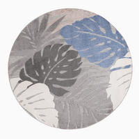 TEPIH ZA UNUTAR./VANJ. UPORAB  120 cm  plava  Floral  - plava, Lifestyle, tekstil/plastika (120cm)