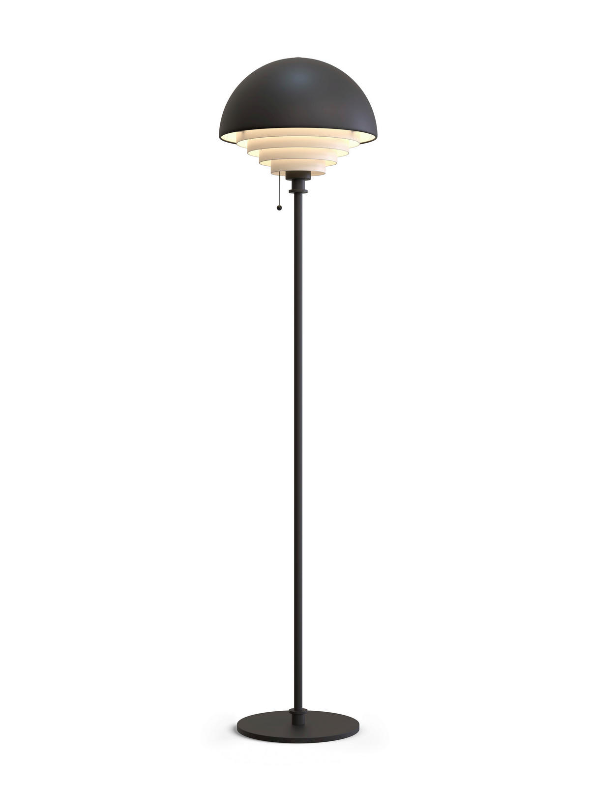 STEHLEUCHTE 36/150 cm    - Schwarz, Basics, Metall (36/150cm) - Belid