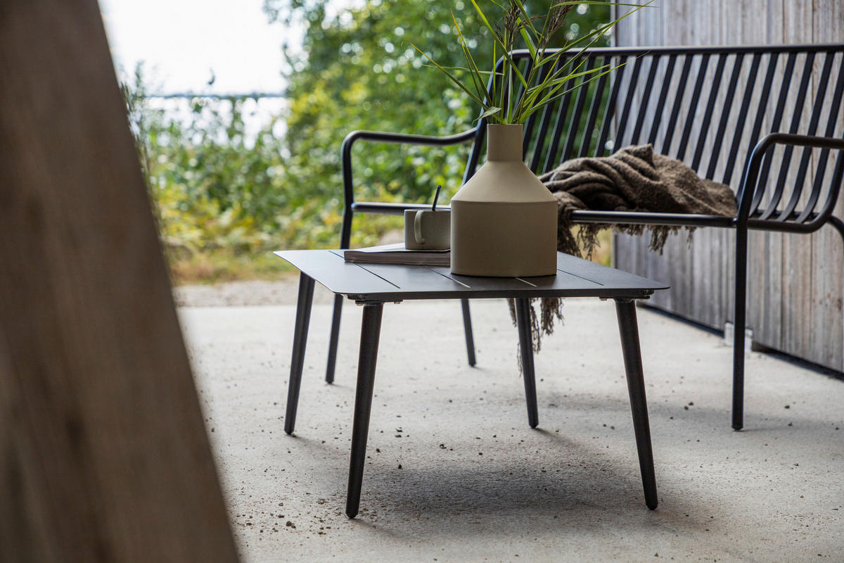 LOUNGEBORD  - svart, Klassisk, metall (100/60/40cm) - Gardenson