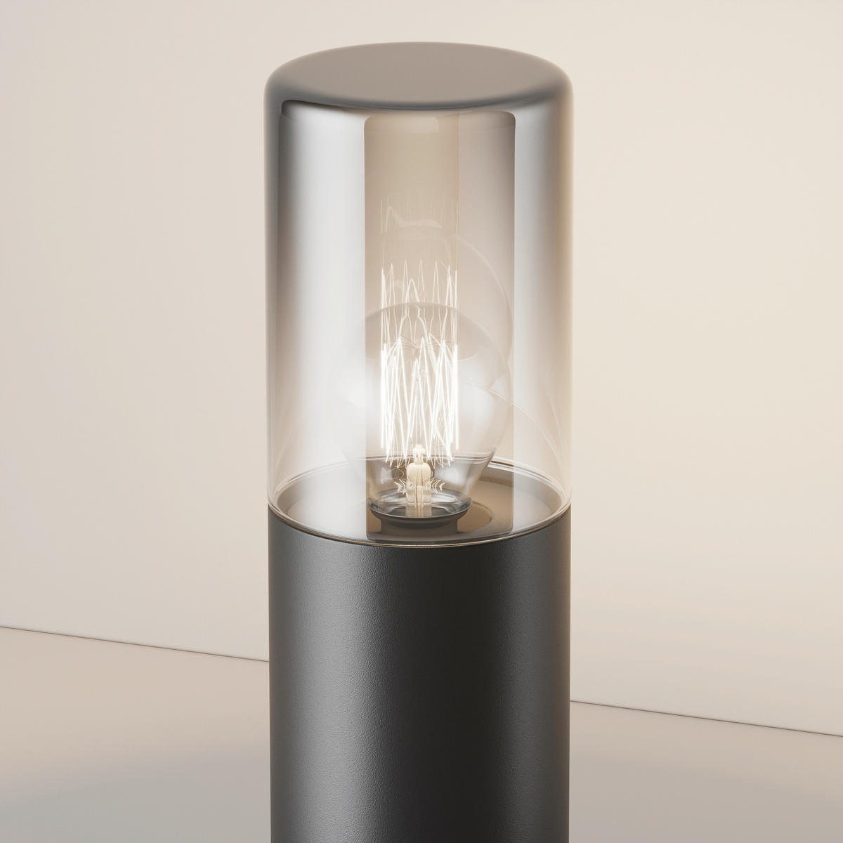 WEGELEUCHTE Outdoor 8/25 cm  - Dunkelgrau, Design, Glas/Metall (8/25cm) - MAYTONI