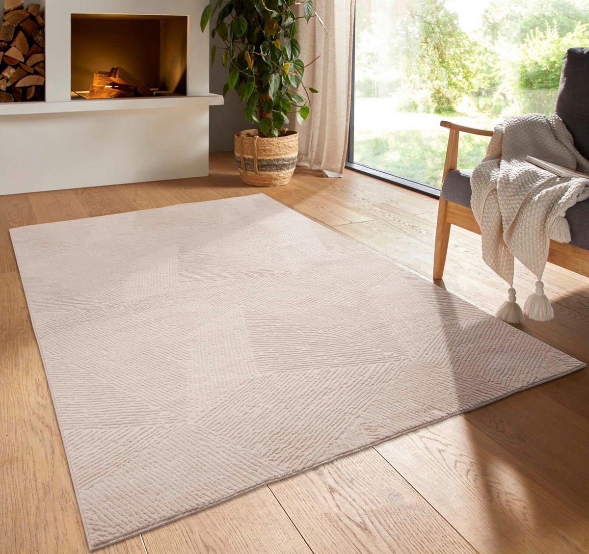 WEBTEPPICH 300/400 cm Stilo Beige rechteckig  - Beige, Basics, Textil (300/400cm) - Novel