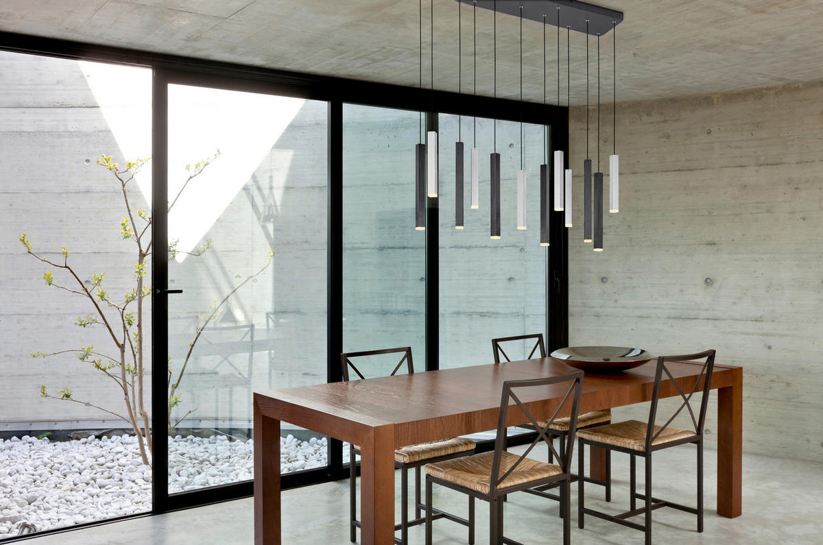 LED-HÄNGELEUCHTE Civeto 110/20/240,5 cm  - Schwarz/Weiß, Design, Kunststoff/Metall (110/20/240,5cm) - Cinque