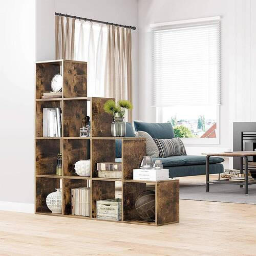 RAUMTEILER - Braun/Baltimorefarben, Basics, Holzwerkstoff (129,5/129,5/29cm) - Boxxx
