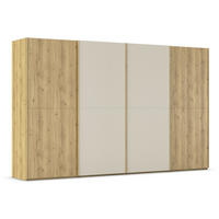 SCHWEBETÜRENSCHRANK 360/223/68 cm 4-türig Eichefarben, Champagner  - Champagner/Eichefarben, Design, Glas/Holz (360/223/68cm) - Novel