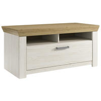 GARDEROBENBANK  in 104,5/46,6/51,2 cm  - Chromfarben/Eichefarben, Basics, Metall (104,5/46,6/51,2cm) - SetOne by Musterring