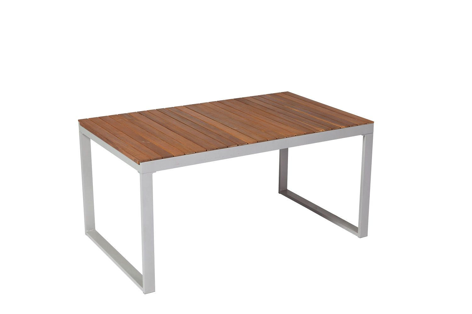 GARTENTISCH 150-200/90/74 cm Holz, Metall rechteckig  - Silberfarben/Akaziefarben, ROMANTIK / LANDHAUS, Holz/Metall (150-200/90/74cm) - Gardenson