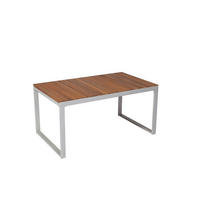 GARTENTISCH 150-200/90/74 cm Holz, Metall rechteckig  - Silberfarben/Akaziefarben, ROMANTIK / LANDHAUS, Holz/Metall (150-200/90/74cm) - Gardenson