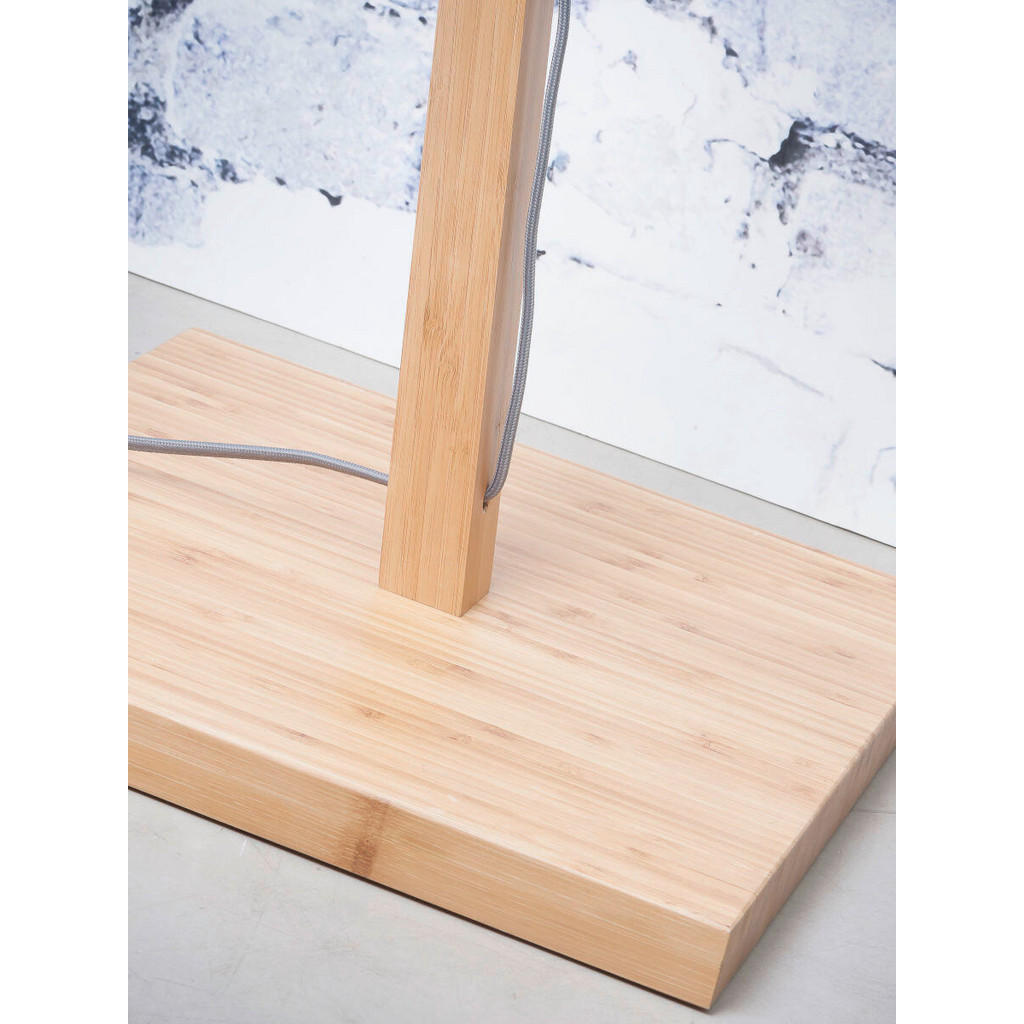 Thumbnail - Good & Mojo Stehleuchte Andes, Natur, Hellbraun, Holz, Textil, Bambus, 176 cm, Fußschalter, Lampen & Leuchten, Innenbele...