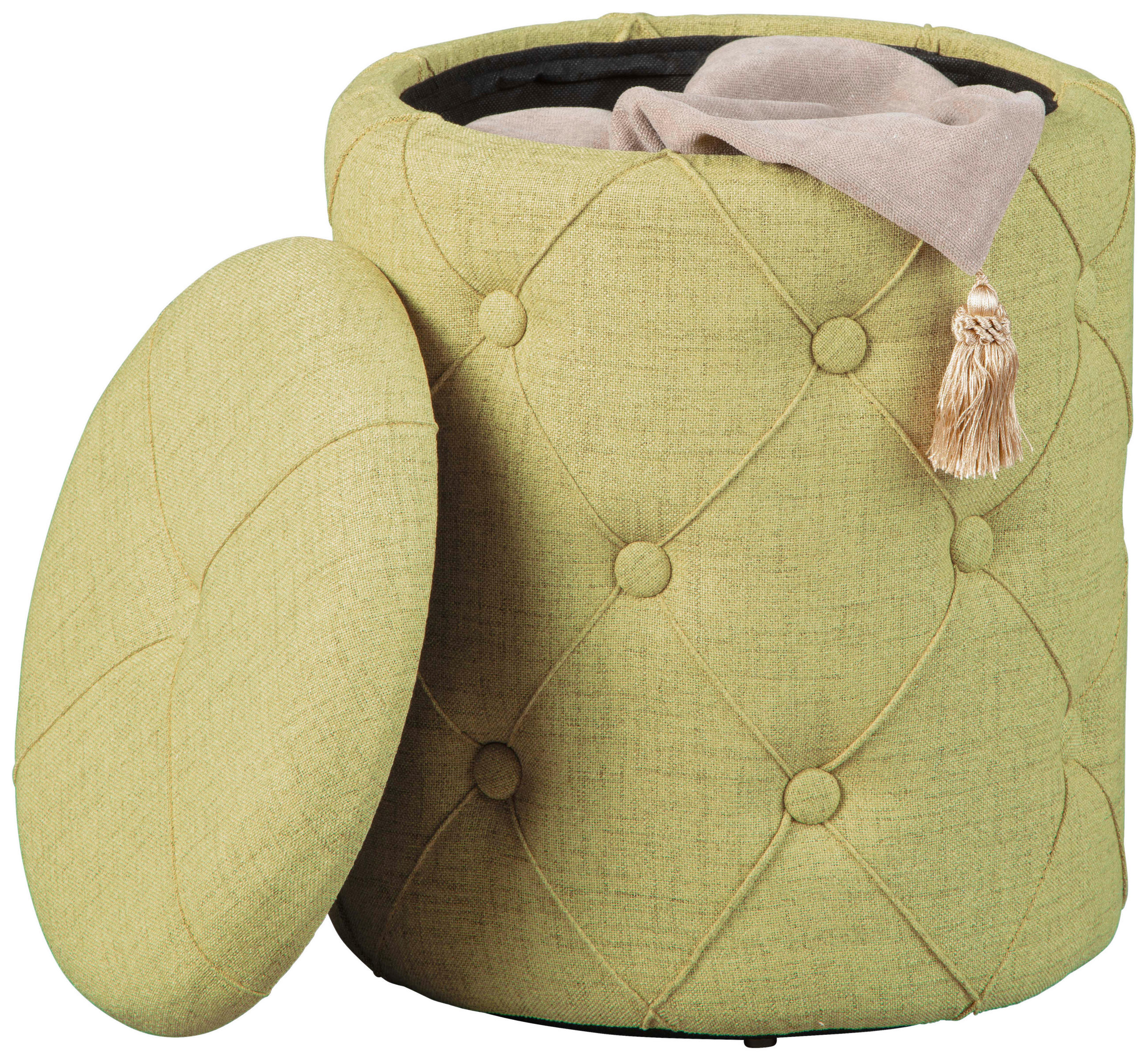PALL i plast, trämaterial grön  - grön, Klassisk, trämaterial/plast (34/40/34cm) - MID.YOU